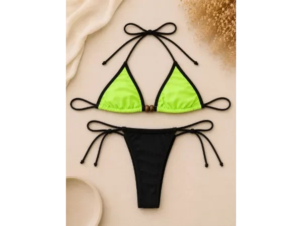Producto - 2055 - Bikini en Tricot con Mostazillas de Madera - 4