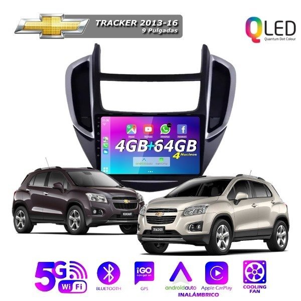 Producto - MULTIMEDIA CHEVROLET TRACKER 2013/16 -- 9" CON CAR PLAY Y ANDROID AUTO