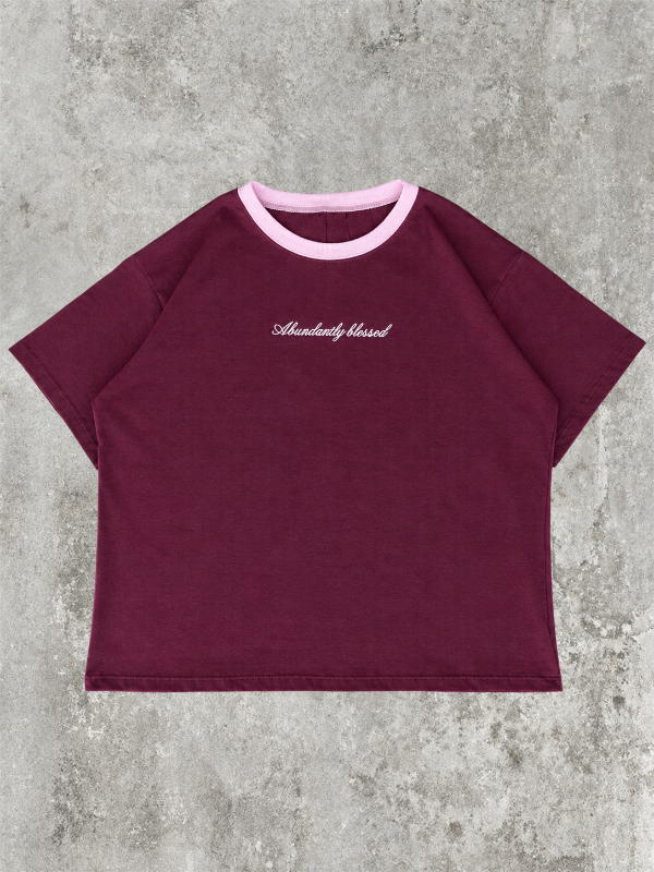 Producto - Remera boxyfit abundanty bordo - 0