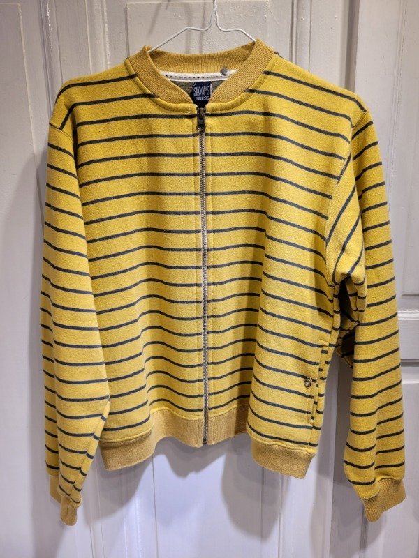 Producto - Buzo SKOOP'S rayado ocre y azul Talle 12 años - PRECIO: 7X