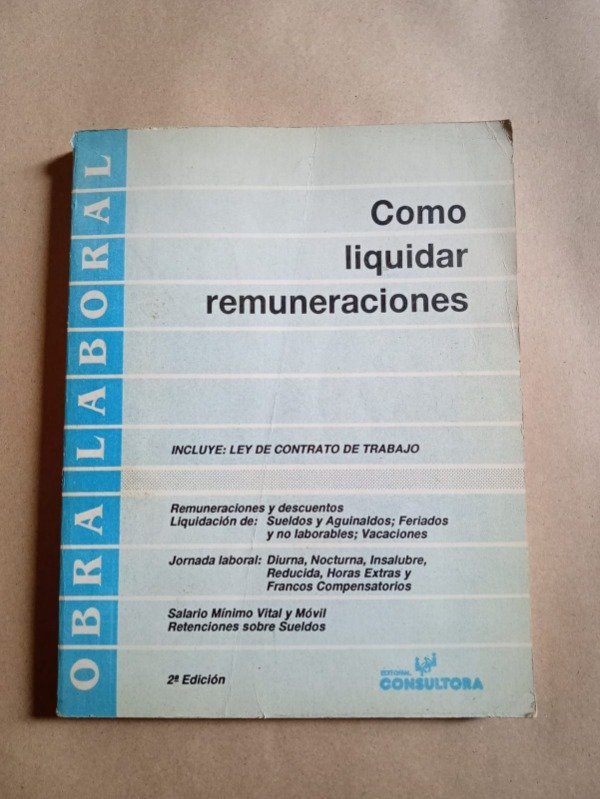 Producto - Como liquidar remuneraciones - Alicia M. Agüero - Consultora 1992