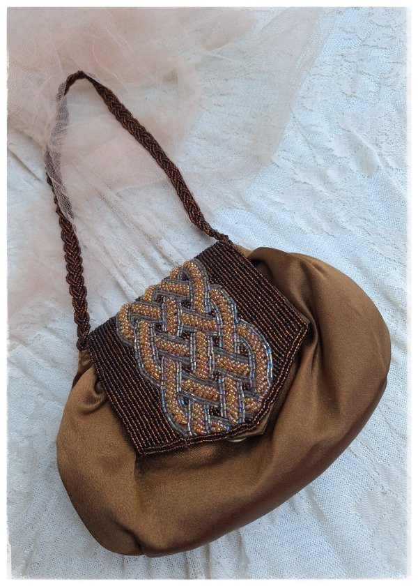 Producto - Cartera de Fiesta Raso y mostacillas