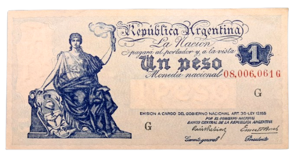 Producto - 1 Peso Progreso (Prebisch - Bosch) Bott.1814 VF+
