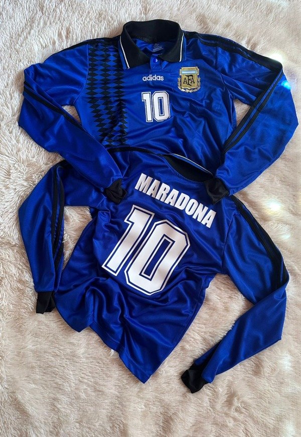 Producto - Camiseta Selección Argentina 1994 Retro Maradona Mangas Largas