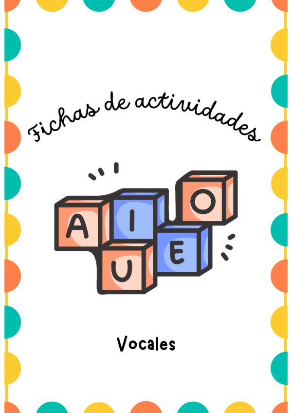 Producto - Fichas de actividades "Vocales"  - 2025 - 0
