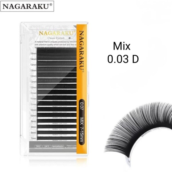 Producto - Pestañas mix 0.03 D Nagaraku