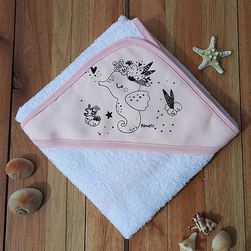 Producto - Toallón con Capucha Kimelü Doble Felpa Algodón.