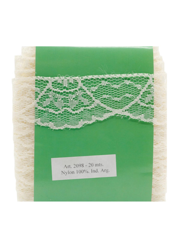 Producto - PUNTILLA DE NYLON 40MM BLANCO