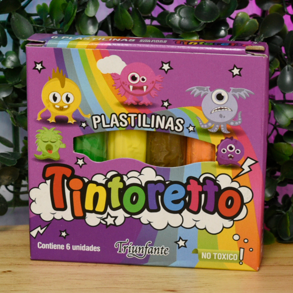 Producto - PLASTILINA TINTORETTO 20GRS X6 BARRITAS 600043