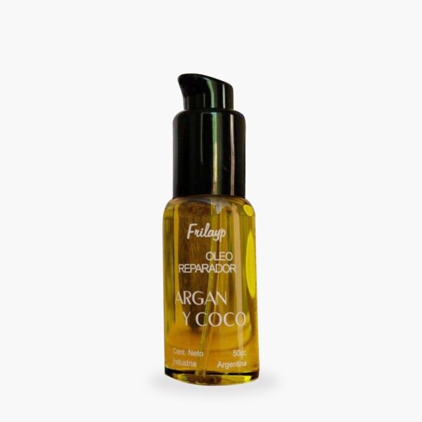 Producto - Oleo reparador argán y coco con válvula x50ml Frilayp