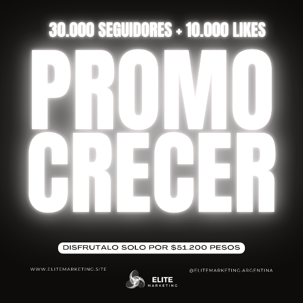 Producto - Promo Crecer: 30.000 Seguidores + 10.000 Likes - Instagram