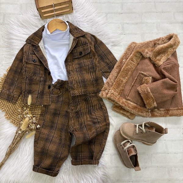 Producto - Conjunto Cuadrille talles hasta 4 años chaqueta y pantalón