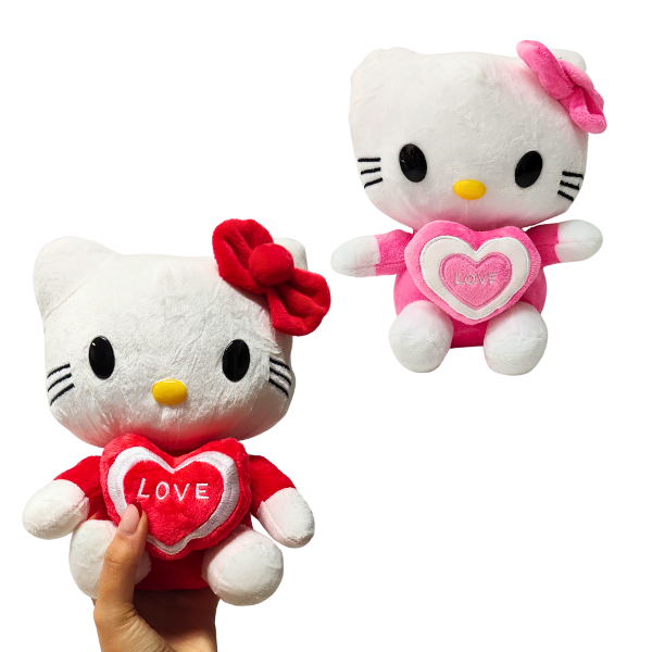 Producto - Peluche HELLO KITTY con Corazón (22cm)