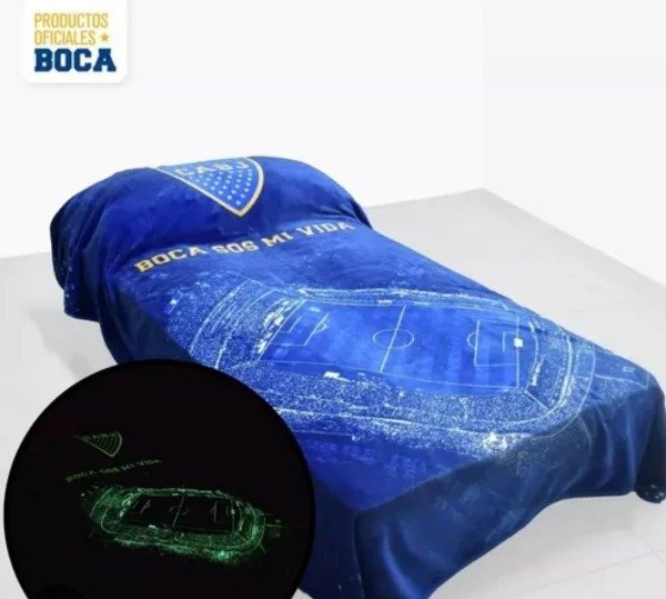 Producto - Frazada Luminoso Boca/River twin Size