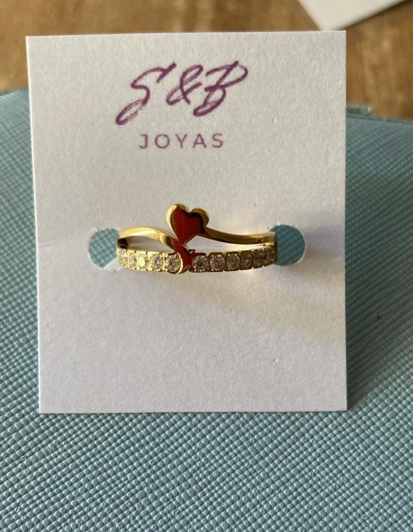 Producto - Anillo amor dorado