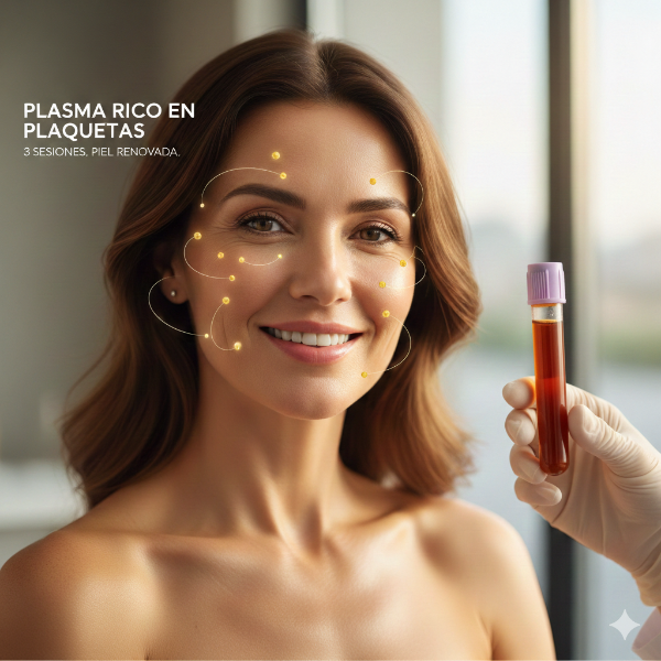 Producto - Pack Rejuvenecimiento Celular: 3 Sesiones de Plasma Rico en Plaquetas (PRP)