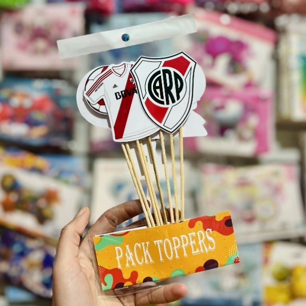 Producto - Adorno de torta Cake Toppers RIVER PLATE