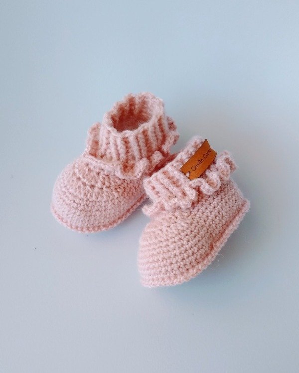 Producto - Escarpines Lola - rosa viejo