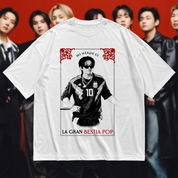 Producto - REMERA LA BESTIA POP X BTS OVERSIZE - 3