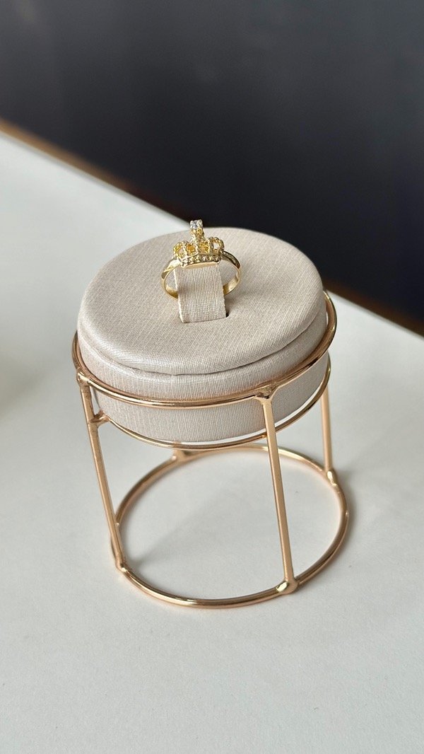 Producto - Anillo corona infantil laminado en oro 18k