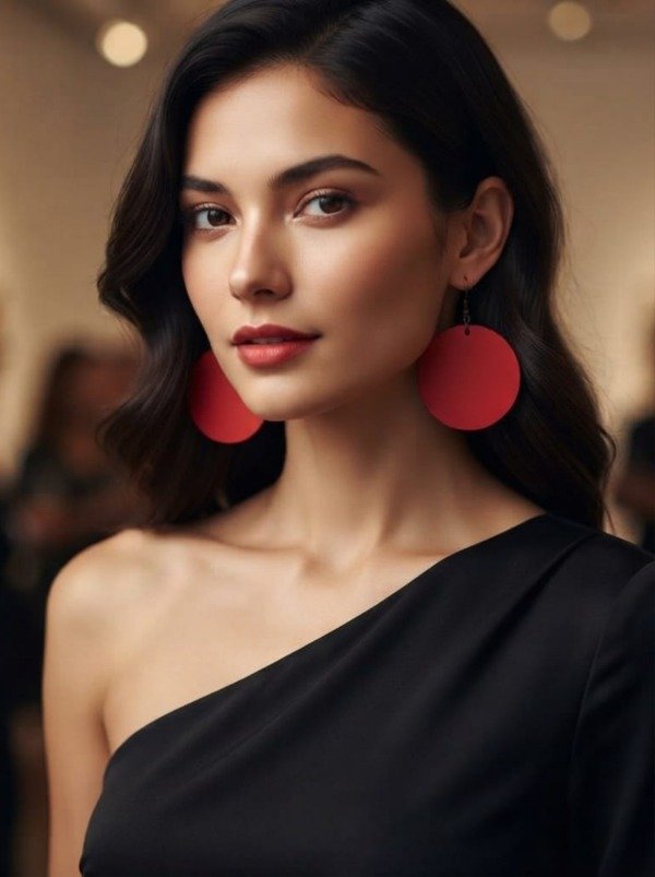Producto - Aros Medallón / Rojo Fuego - 0