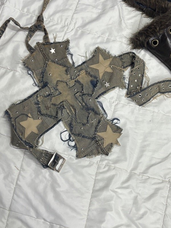 Producto - Denim Top Cross Star