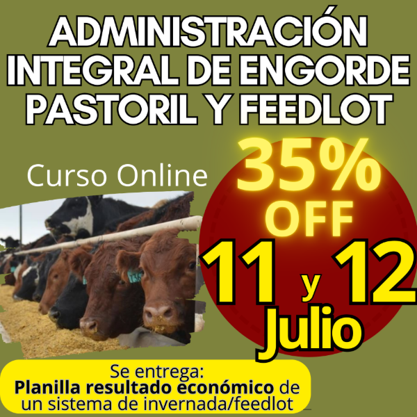 Producto - Curso Online: Administración Integral de Engorde Pastoril y Feedlot