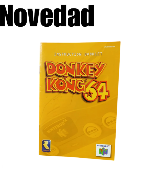 Producto - Manual de Donkey Kong 64 Nintendo 64