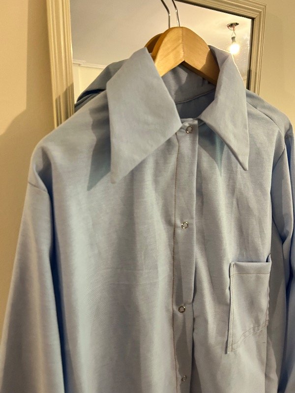 Producto - Camisa de jean OVERSIZE celeste stone - 1