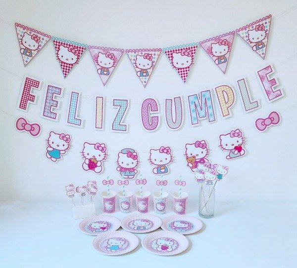 Producto - Hello Kitty Cotillón Kit Cumpleaños Completo