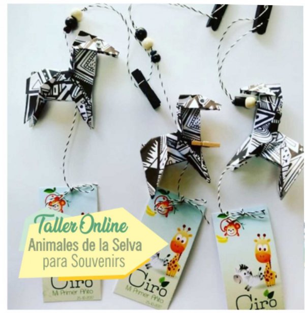 Taller Online Animales D La Selvasouvenirs Origami - malula