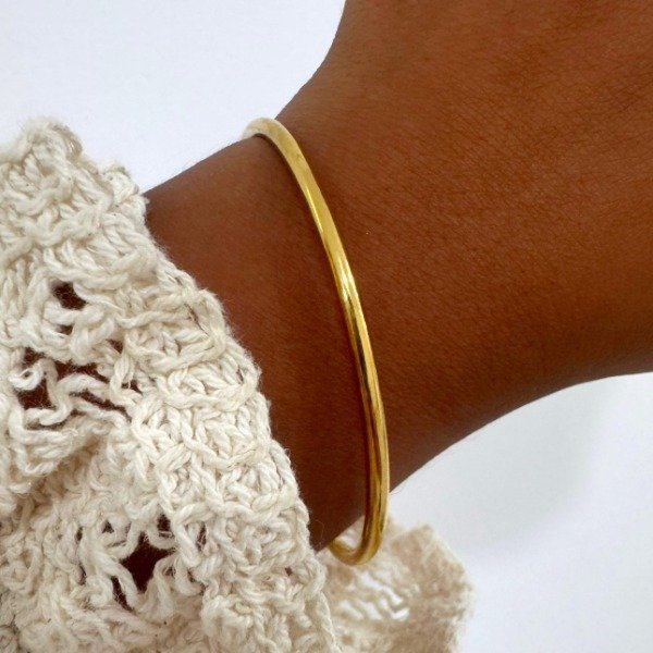 Producto - ESCLAVA DORADA CIRCULAR 3MMX69MM