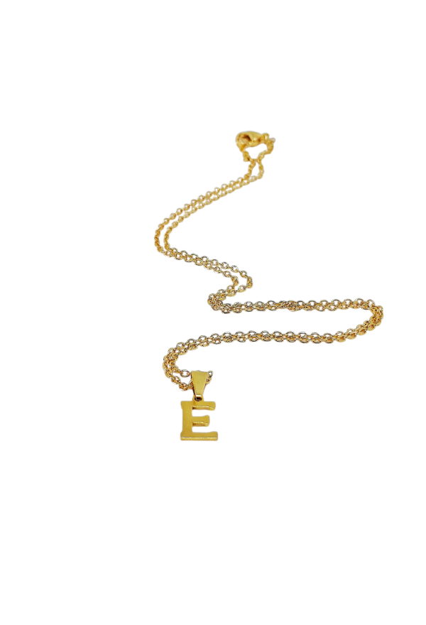 Producto - Inicial dorada pequeña letra E