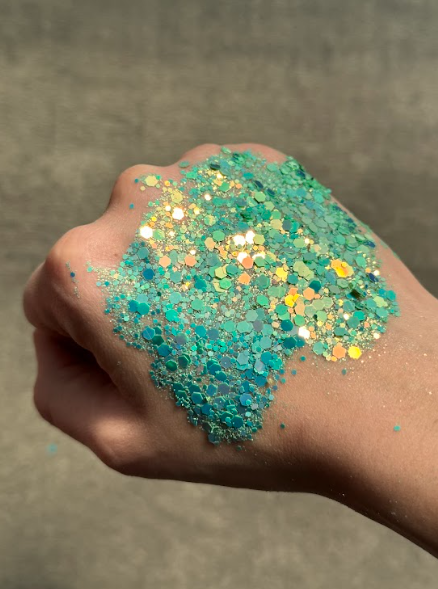 Producto - Glitter Verde agua Neon camaleón NH003 para resina manualidades