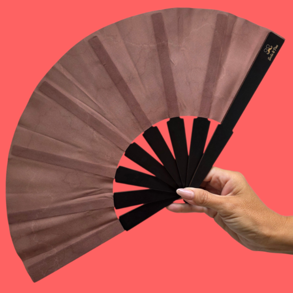 Producto - Abanico "Tierra Marmolado" -CON ACCESORIOS-