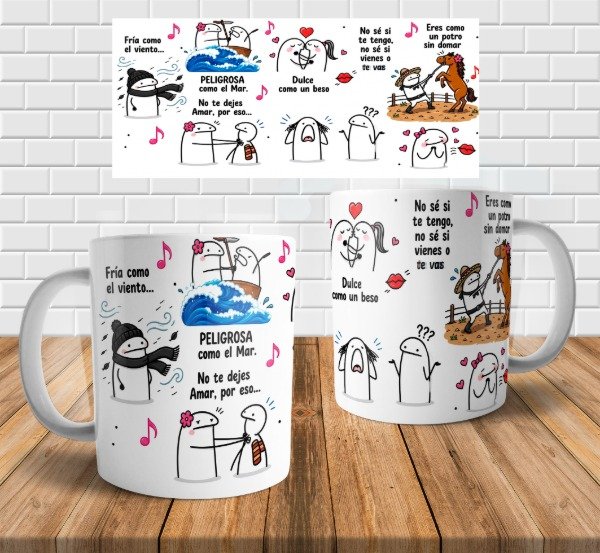Producto - Plantillas Tazas Flork Fria como el viento Canción Meme Diseños Sublimar #t701
