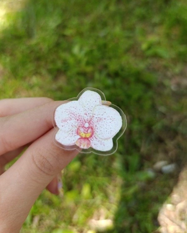 Producto - Pin Orquídea Rosa