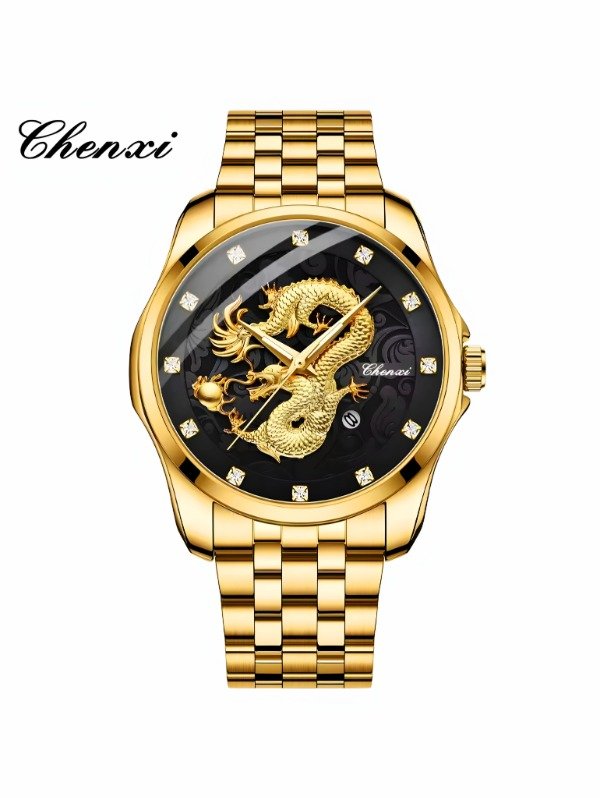 Producto - Reloj Chenxi - Modelo Dragón Dorado - Calidad Premium