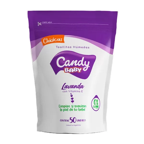 Producto - TOALLITAS HUMEDAS FLOW CANDY X 50UNI