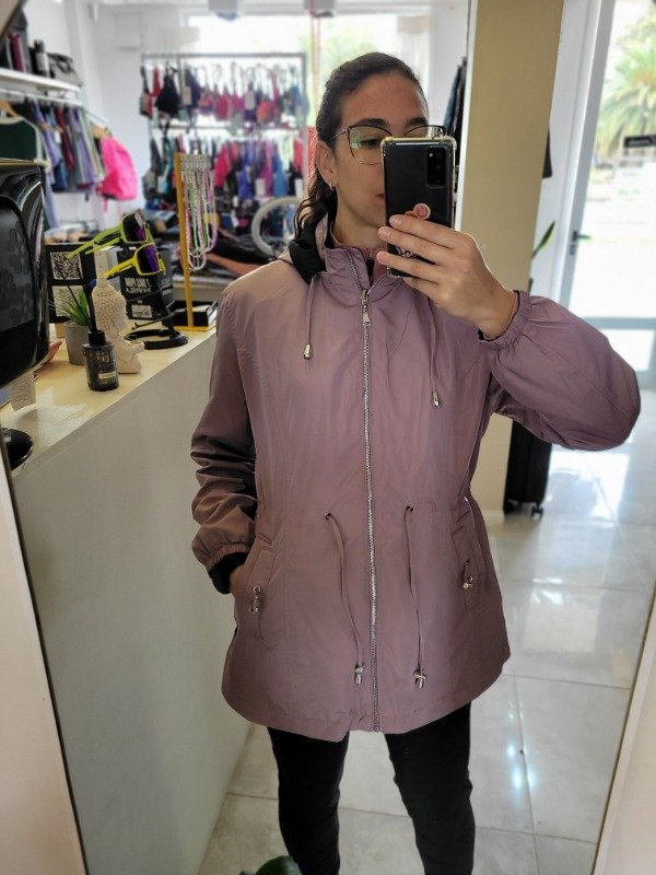 Producto - Piloto Reversible Impermeable con Capucha Desmontable y Ajuste en Cintura