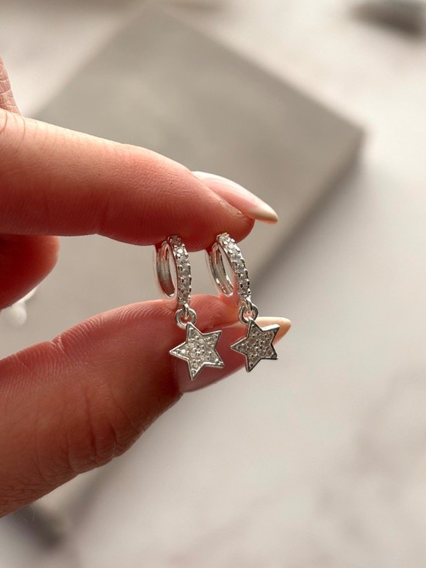 Producto - Argollas cubano italiano estrella 12mm