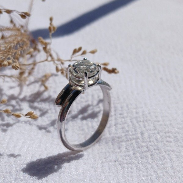 Producto - Anillo Plata 925 Topacio claro Ajustable - 3