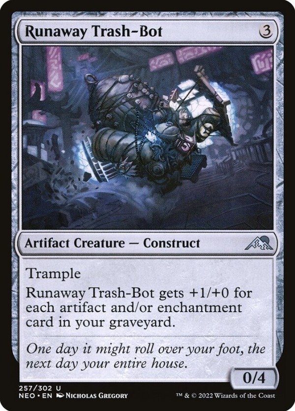 Producto - Runaway Trash-Bot #257  Kamigawa: Neon Dynasty