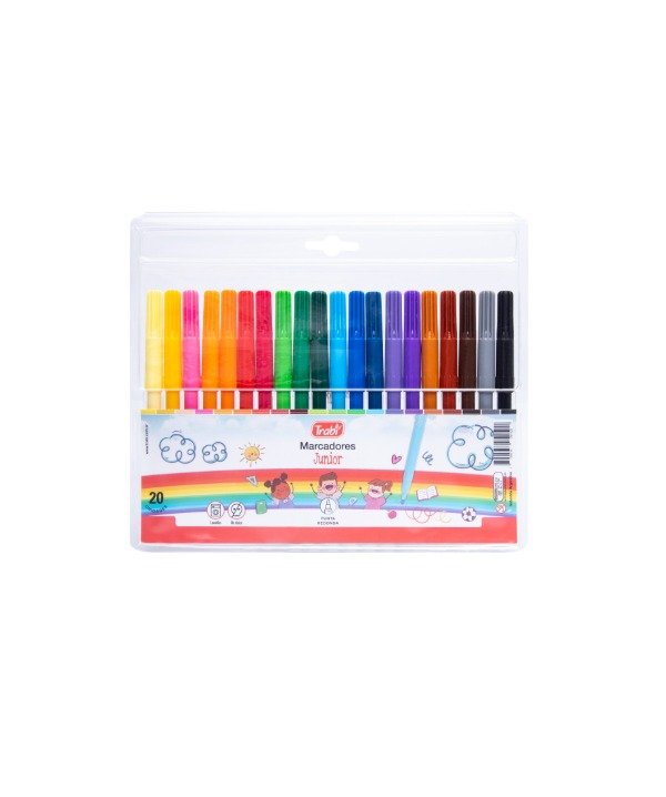 Producto - Marcadores escolares x20 Junior TRABI