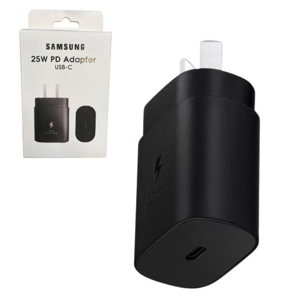 Producto - CARGADOR PARED CABEZAL 220V 25W TIPO C SAMSUNG CAJA BLANCA