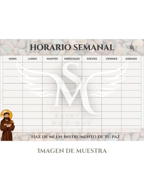 Producto - Horario semanal DIGITAL - San Francisco de Asís