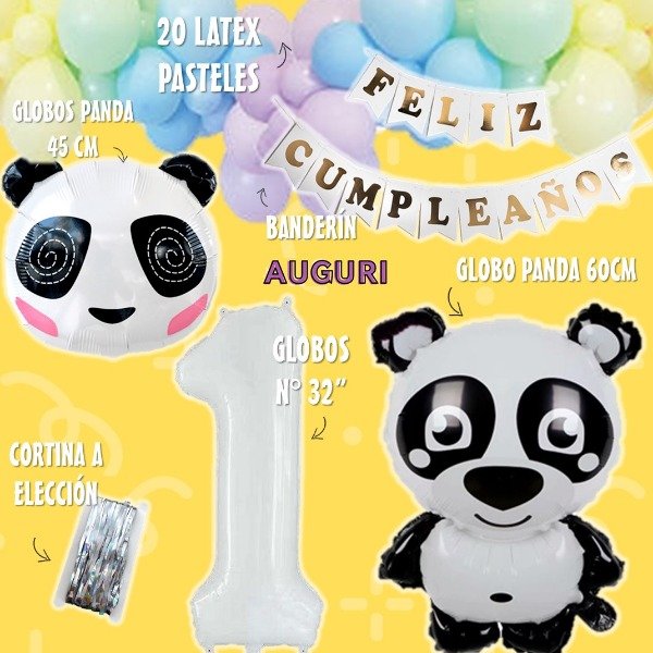 Producto - COMBO GLOBO PANDA - 1771