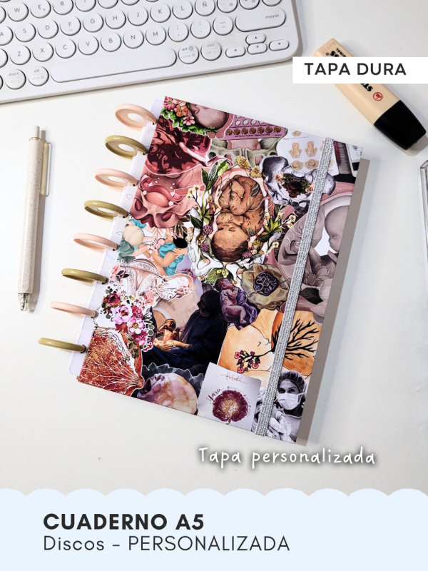 Producto - Cuaderno A5 tapa dura - Sistemas de Discos - PERSONALIZADA
