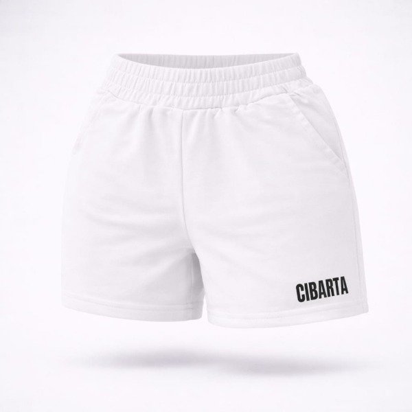 Producto - Short deportivo Algodon Liviano Cibarta Blanco