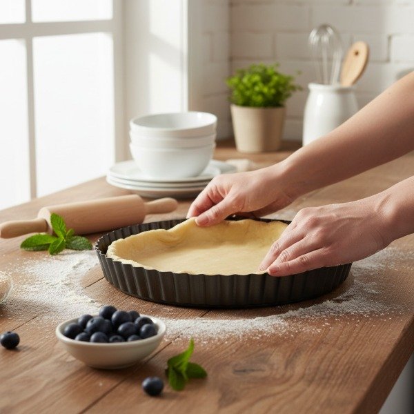 Producto - MOLDE TARTERA ACANALADA DESMONTABLE 30 cm TEFLON ANTIADHERENTE